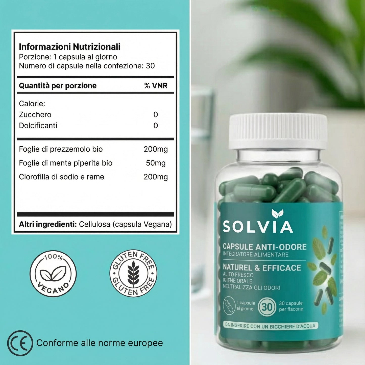 Solvia | Integratore anti-odore