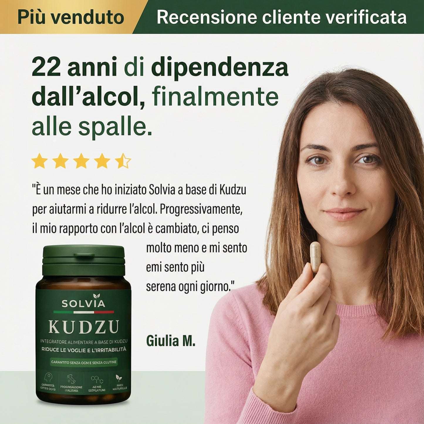 Kudzu Solvia 40 mg di isoflavoni – 100% naturale