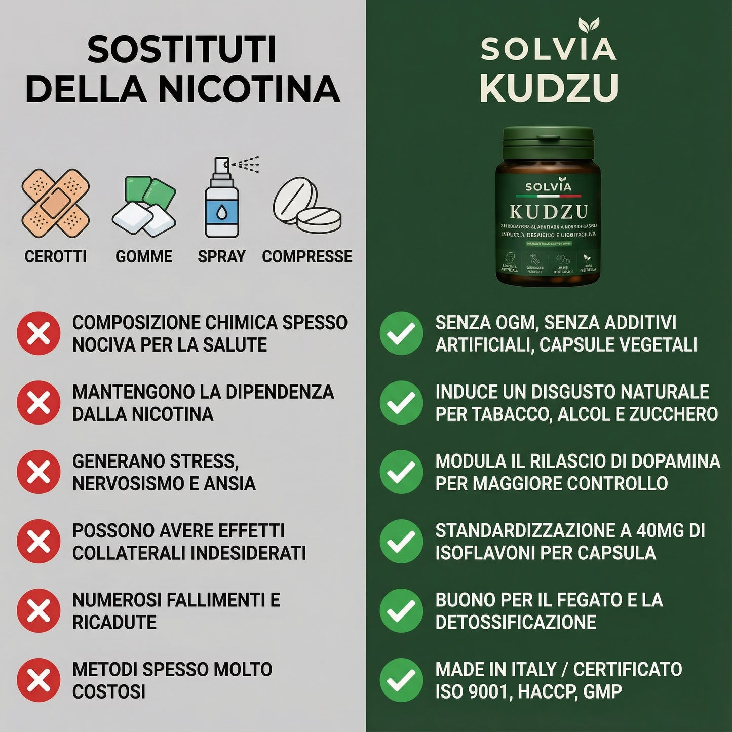 Kudzu Solvia 40 mg di isoflavoni – 100% naturale